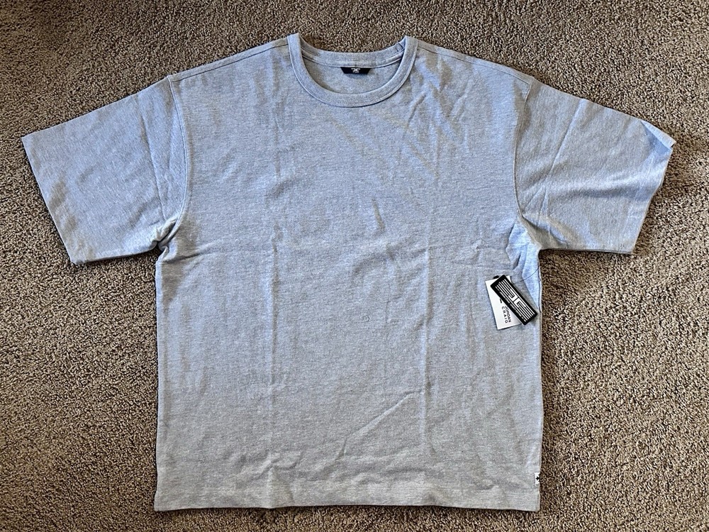 Size XL – Jordan Craig Heavyweight Boxy T Shirt Gray Premium 350GSM Jersey New