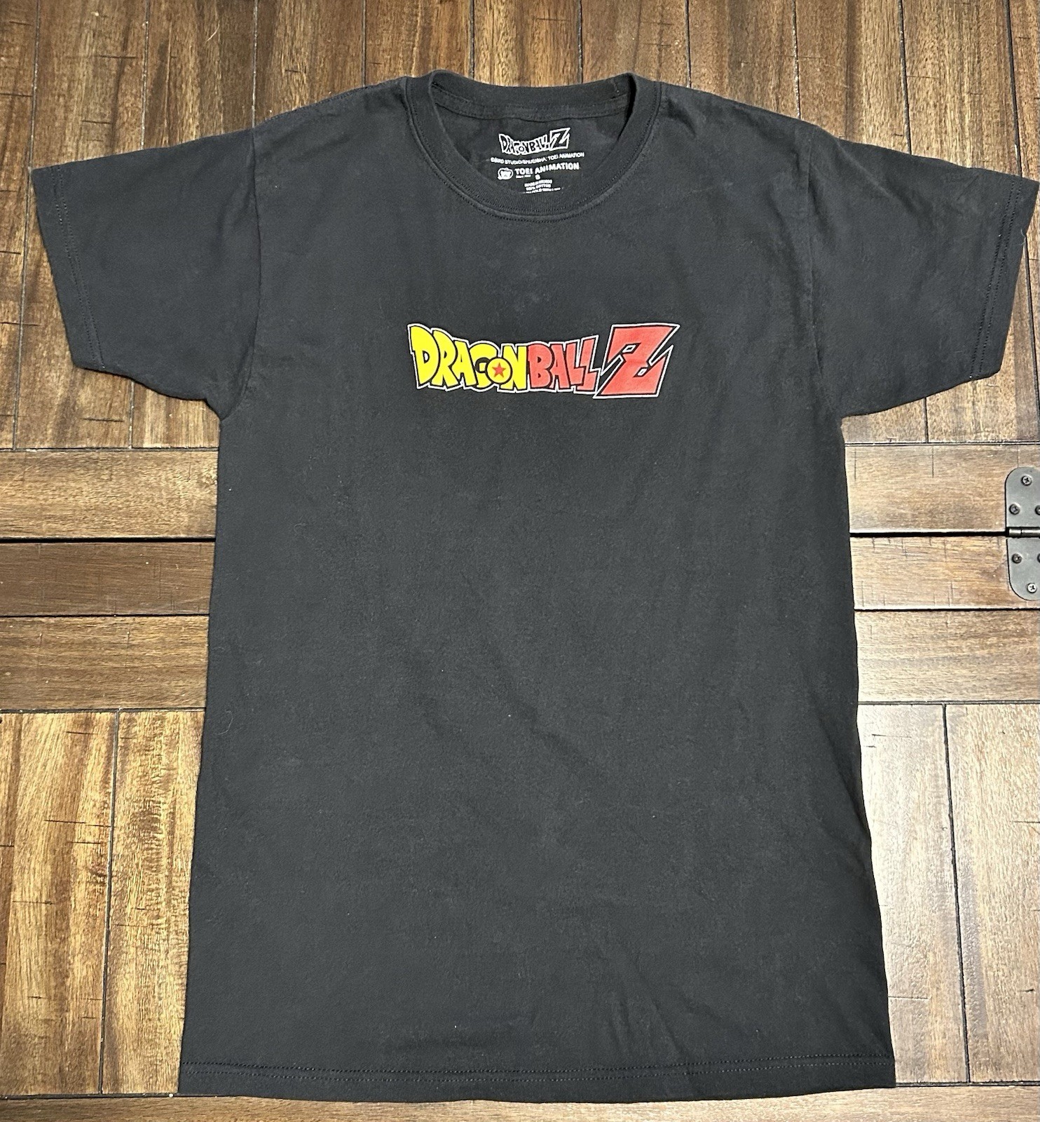 Dragon Ball Z Men's T-Shirt Black, Graphic Print, Goku Super Sayian Anime Size S gallery