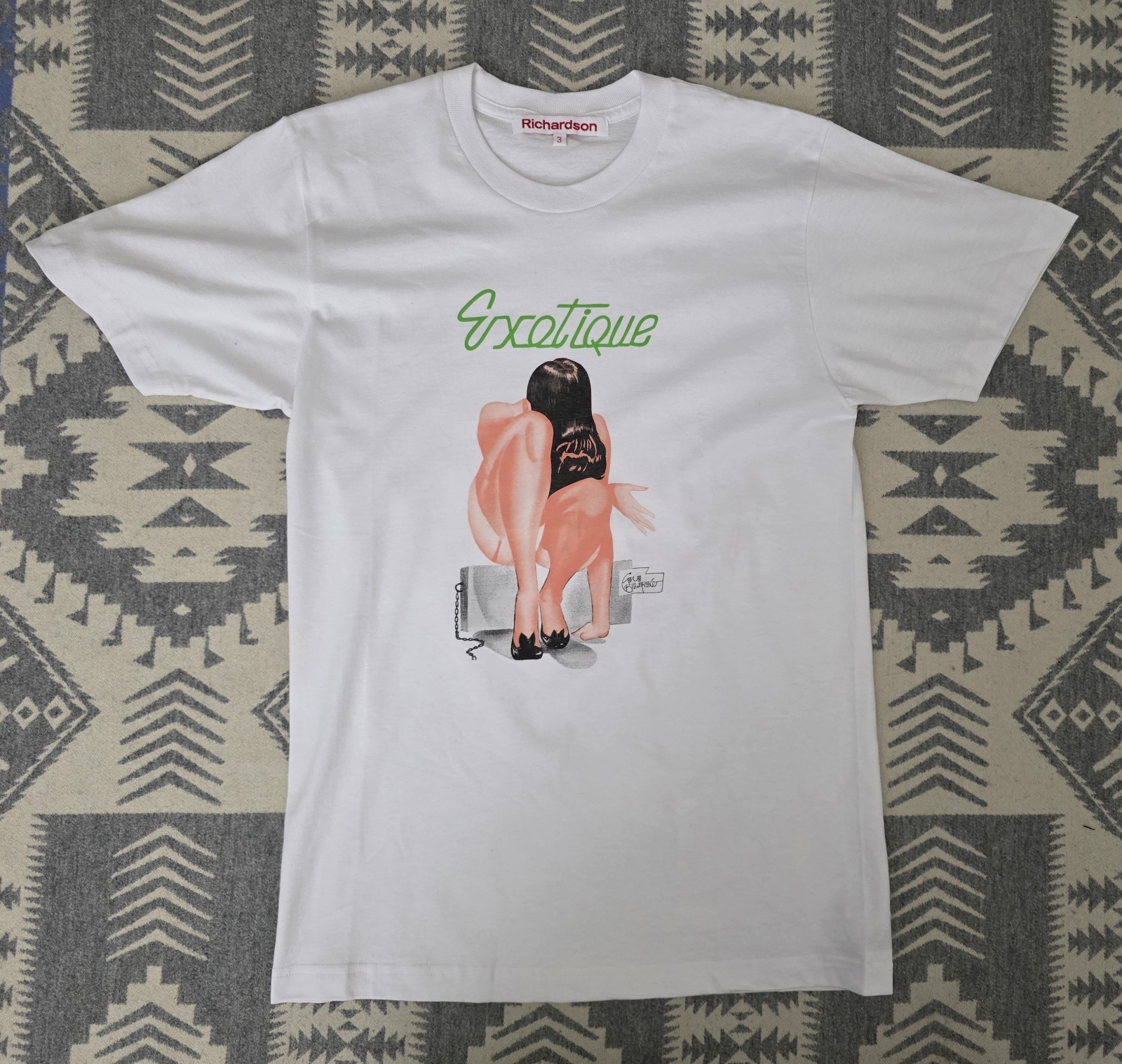 Richardson Magazine T-Shirt EXOTIQUE GENE BILBREW ART A8 Sz M Made In USA 2015 gallery