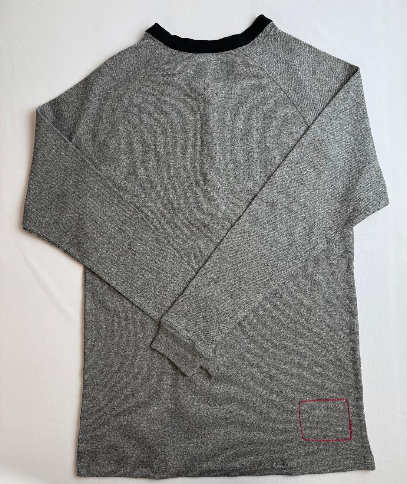 Levi's Mens Long Sleeve Thermal Henley Shirt Grey/Black Choose Your Size. NWB gallery
