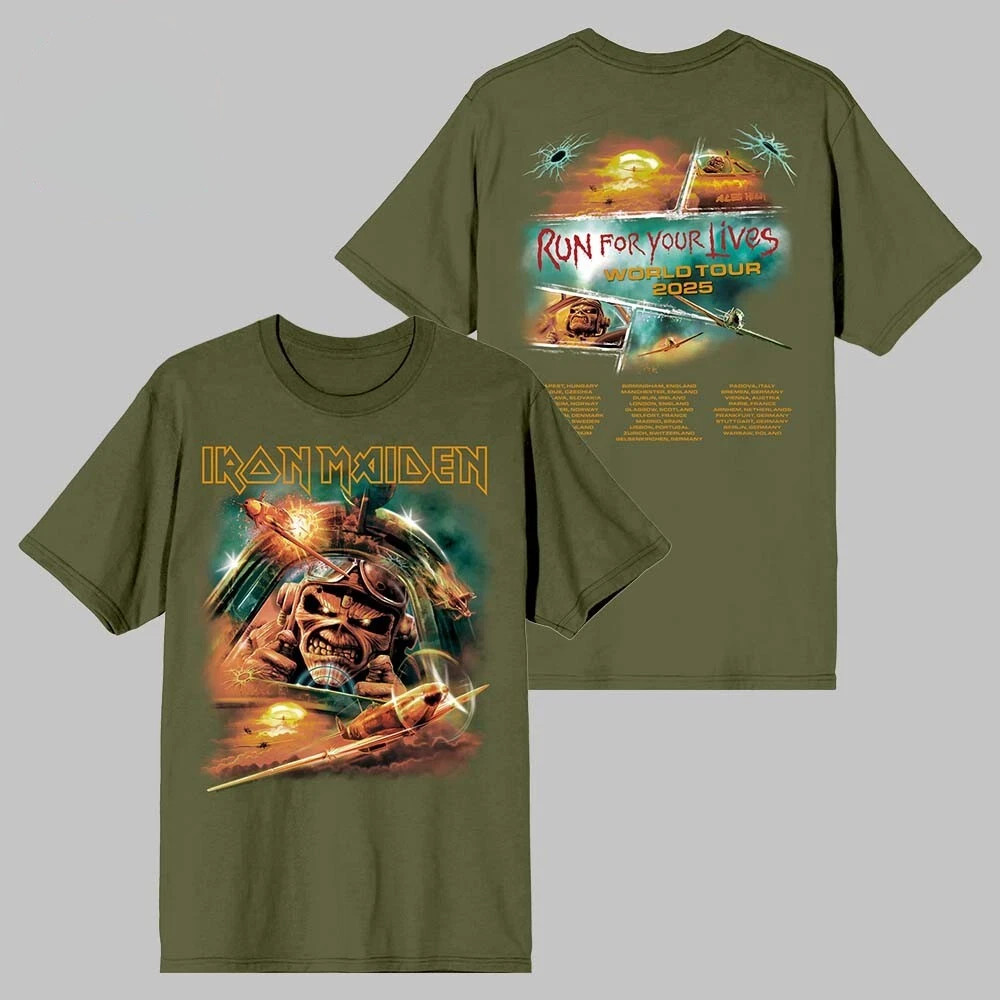Iron Maiden Run For Your Lives World Tour 2025 Aces High Death Defying Eddie Tee gallery