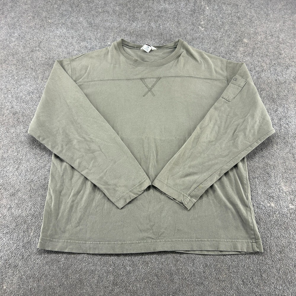 VINTAGE Levis Shirt Mens XL Green Pullover Long Sleeve Cargo Pocket Dry Good 90s