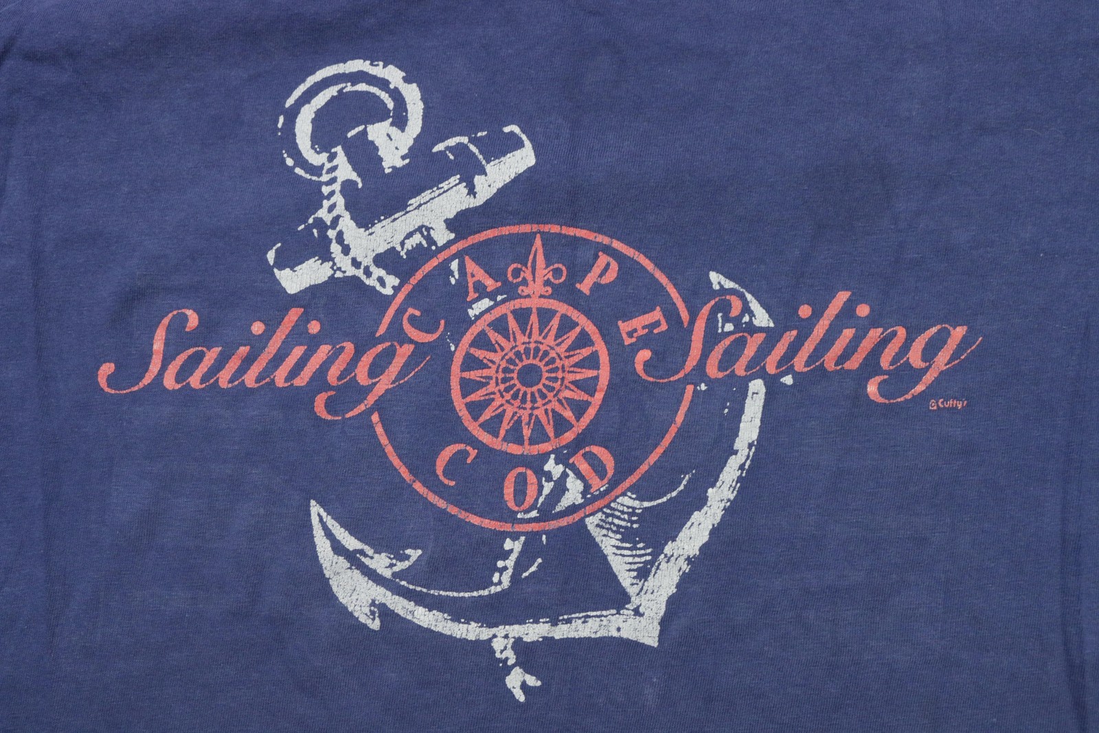 Vintage Cape Cod Sailing Shirt Mens 2XL Navy Nautical Crew 90s USA Hanes gallery