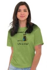 Life Is Crap Without Golf Lover Golfing Gift Mens Casual Crewneck T Shirts Tees