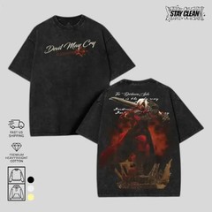Devil May Cry Dante and trish son of sparda Anime Manga game Vintage Cotton