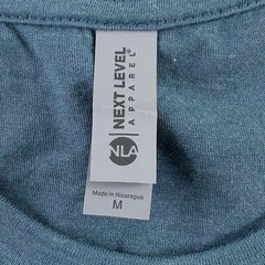 Next Level Adult Size Medium Slate Blue Short Sleeve Crew Neck T-Shirt New