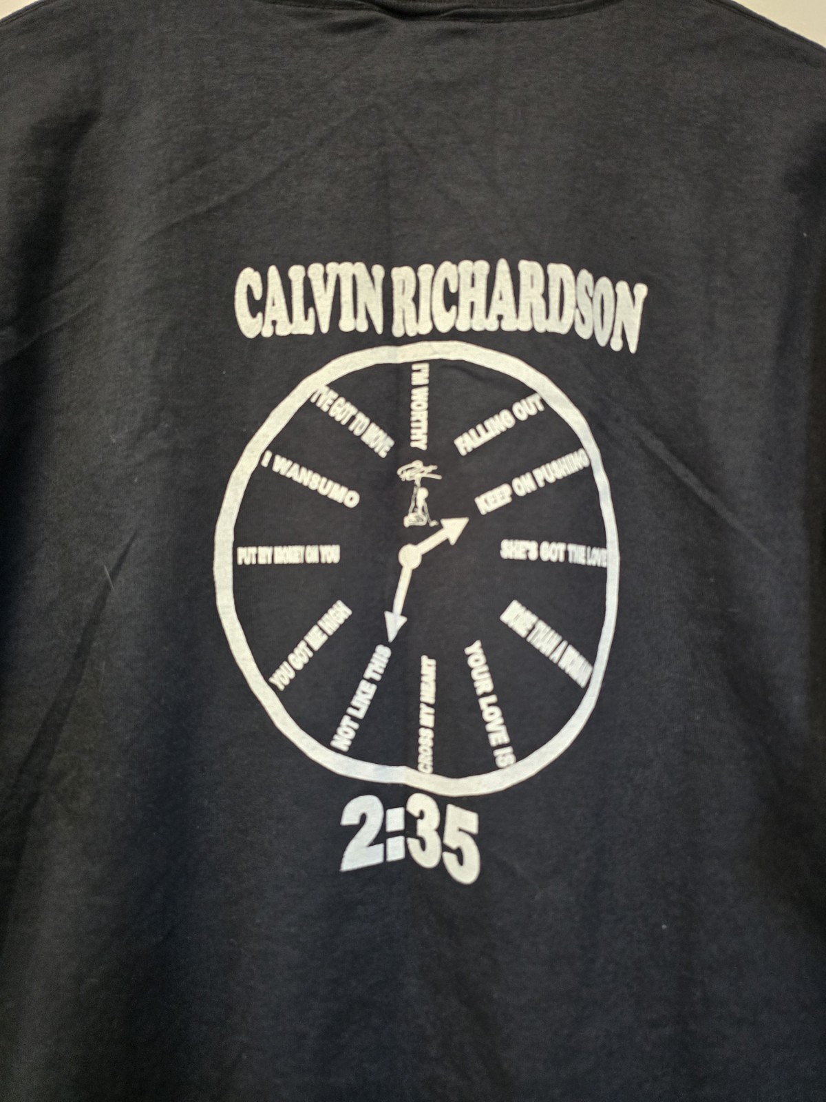 Vtg Calvin Richardson T Shirt XL 2:35 PM R&B Music gallery