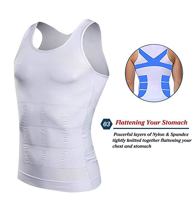 Mens 1/5 Pack Body Shaper Slimming Tummy Vest Thermal Compression Shirt Tank Top gallery
