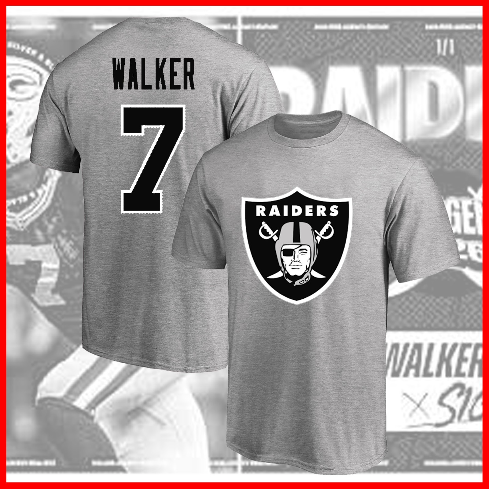 🔥 HOT SALE! 2026 Quay Walker #7 Las Vegas Football Team Name & Number For Fans gallery