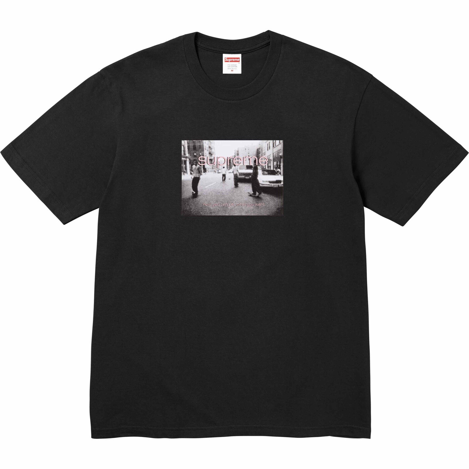 Supreme Crew 96 Clip Tee All Cotton T-Shirt in Black SS24 Size XL Skate Graphic gallery