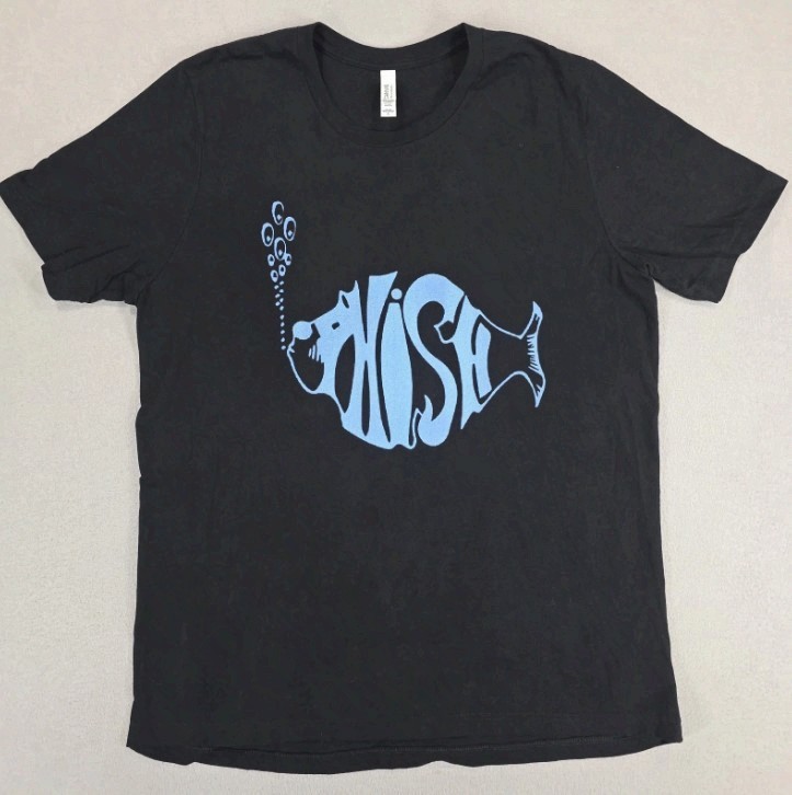 Phish Logo Shirt Mens Black Music Concert Band Psychedelic Abstract Bubble gallery