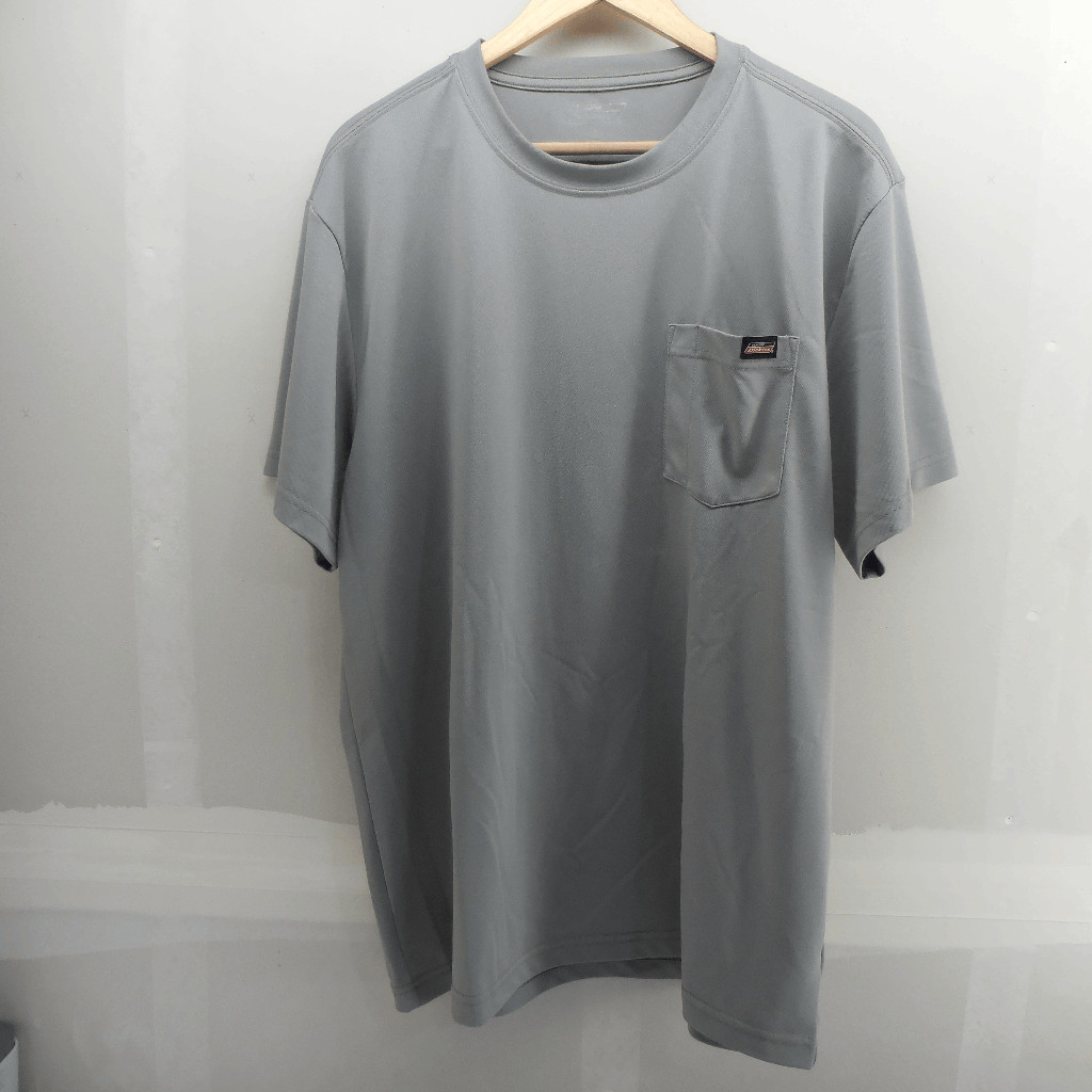 Dickies Performance Mens XL Moisture Wicking Short Sleeve Pocket Gray T-Shirt gallery