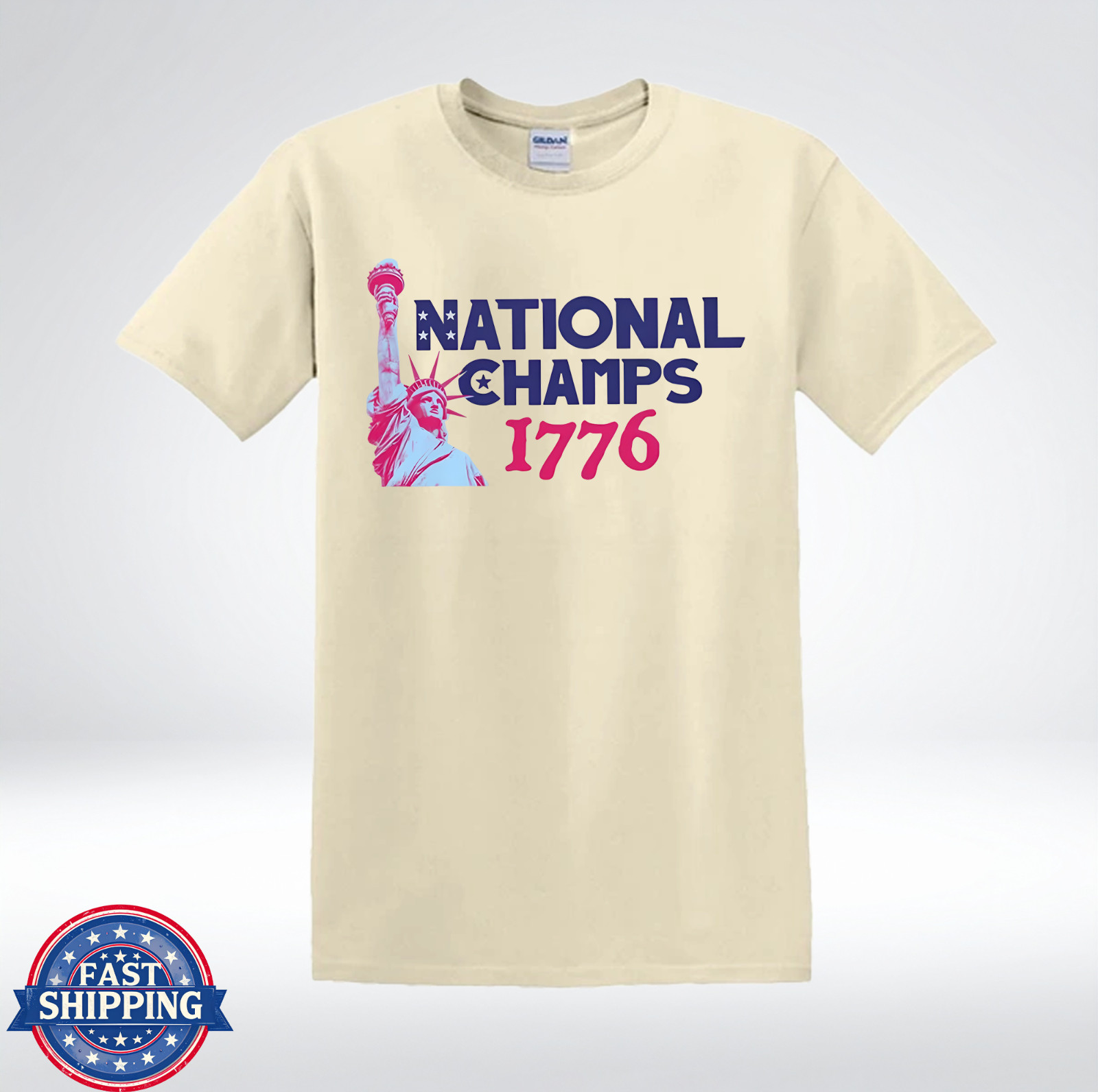 National Champs 1776 Patriotic America Graphic T-Shirt gallery