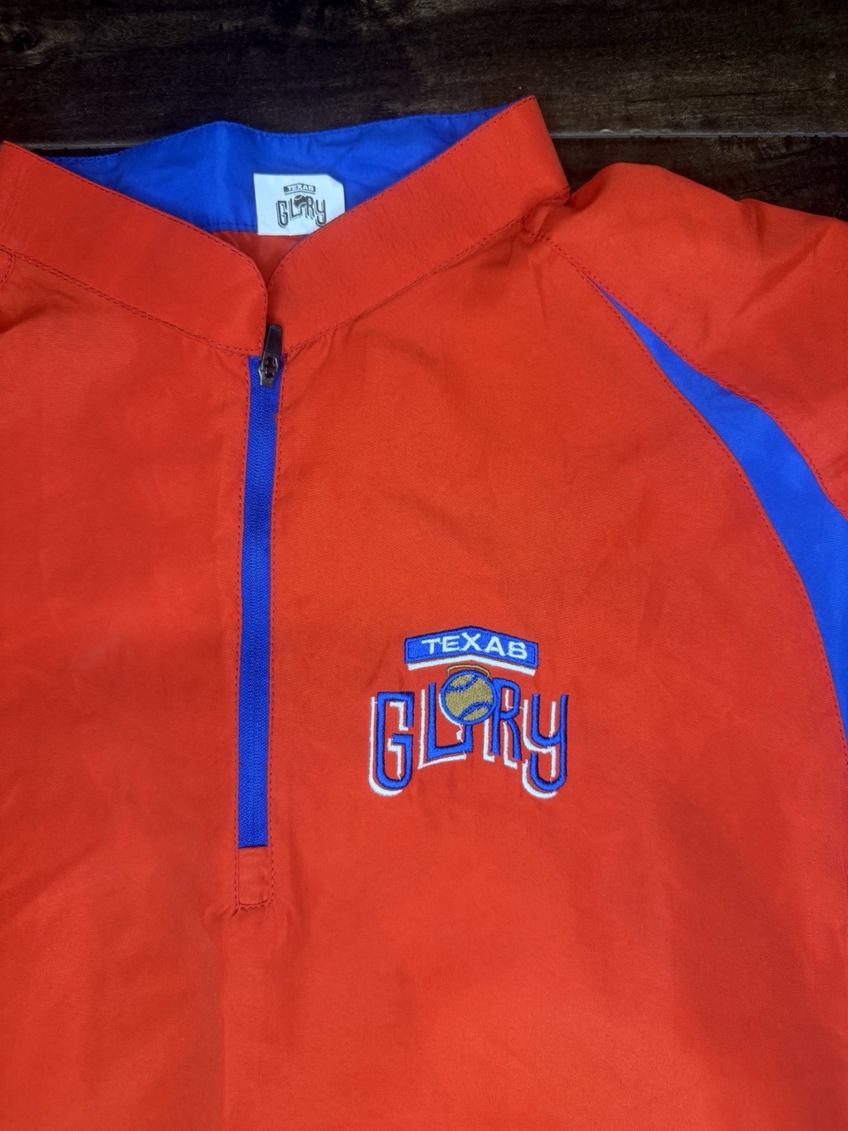 Texas Glory Fastpitch Softball Cage Jacket Small S 1/4 Zip Pullover gallery