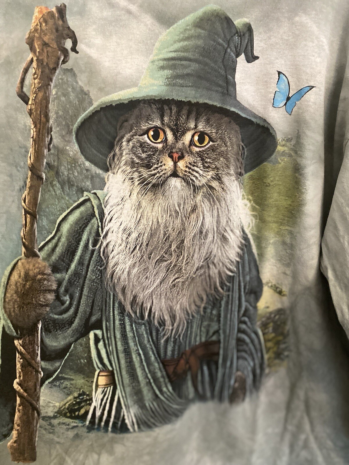 * Catdalf Lord of the Rings Gandalf Staff Wizard Magic Cute Adult The Mountain gallery