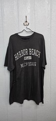 NWOT Gildan 3X Gray Harbour Beach Michigan Tee