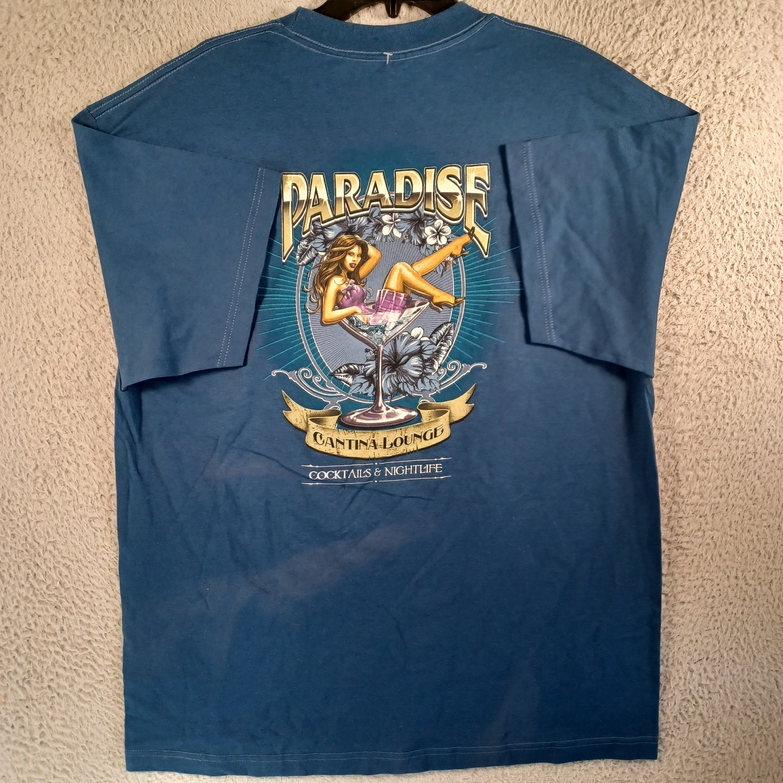 Paradise Cantina Lounge Cocktails & Nightlife Mens T-Shirt Size XL St. Johns Bay gallery