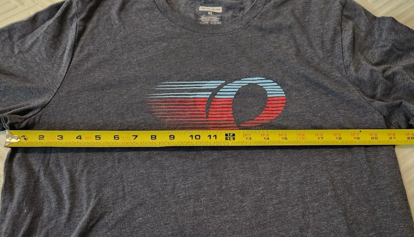 Pearl Izumi T Shirt Men's XL graphic Tee Cycling Logo Blue gallery