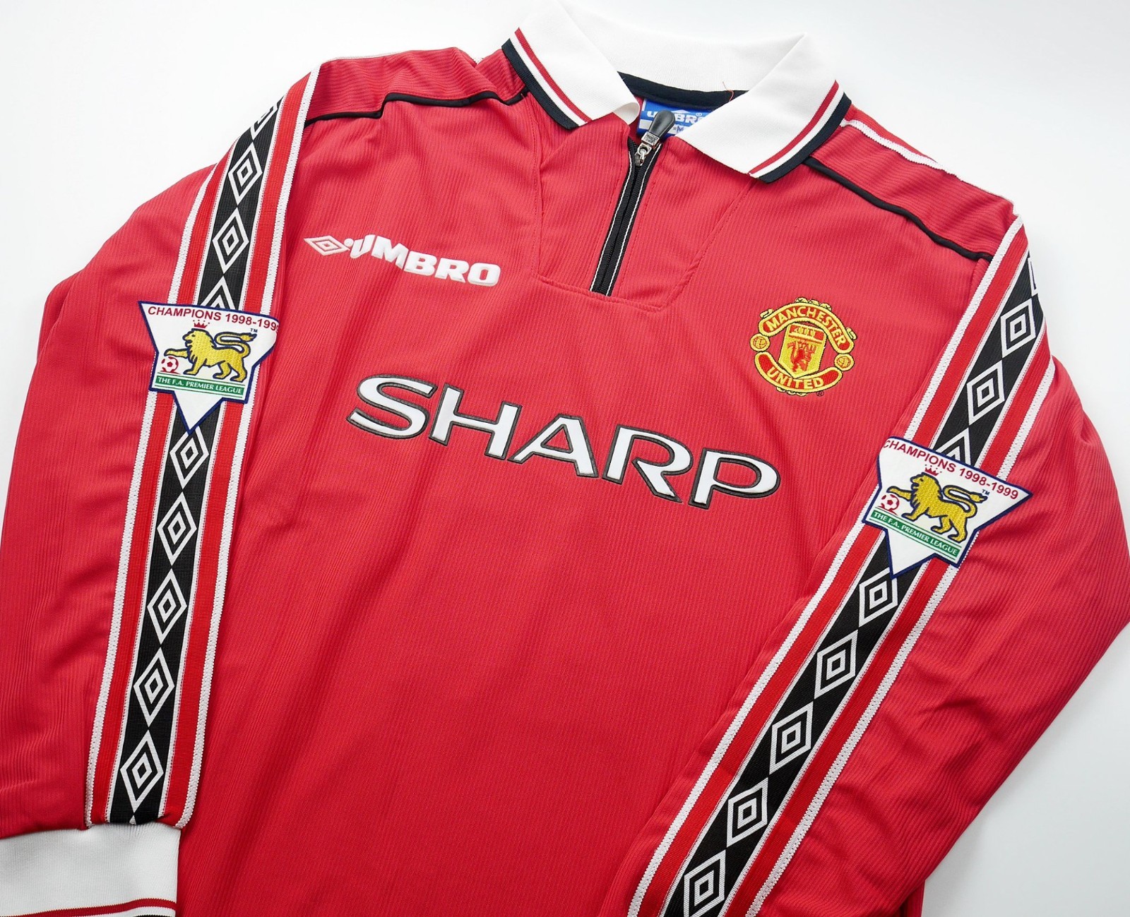 Manchester United 1999 BECKHAM 7 long sleeve retro shirt SIZE S M L XL 2XL gallery