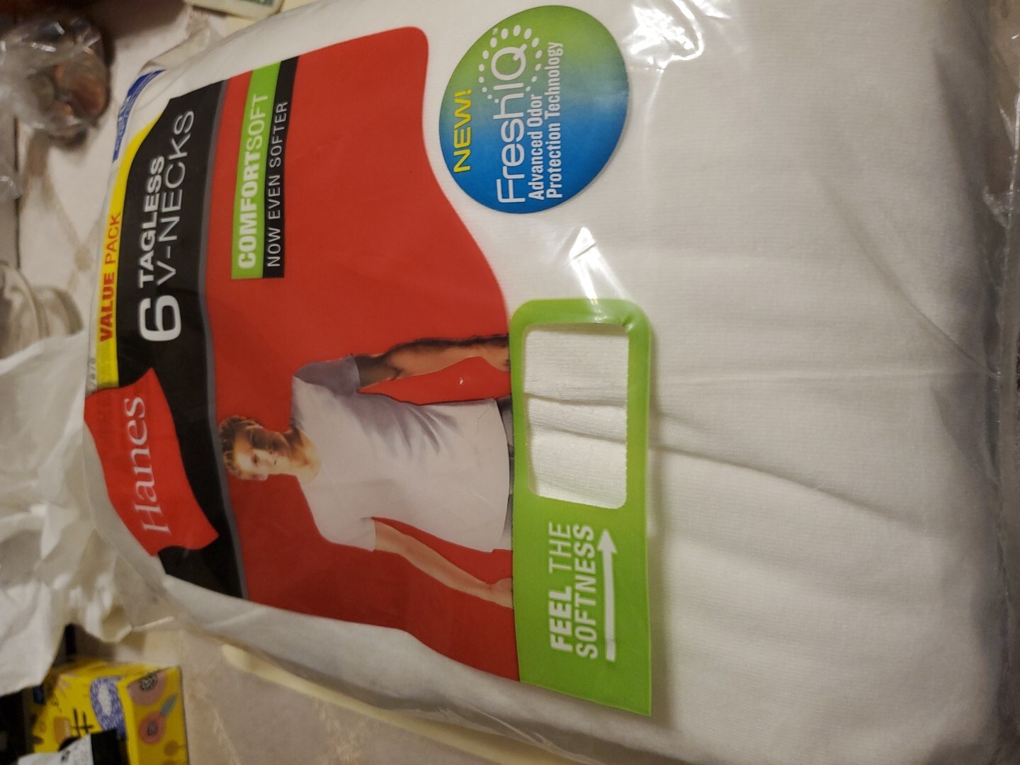 Hanes 777VP6 Men's T-Shirt, Size L - White (6 Piece) Won't Last Hurry gallery
