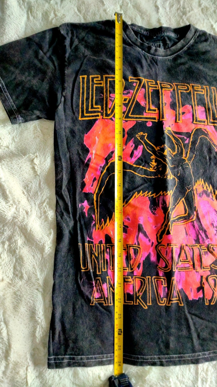 LED ZEPPELIN UNITED STATES OF AMERICA 1977 TOUR SHIRT, MENS BLACK SMALL,... gallery