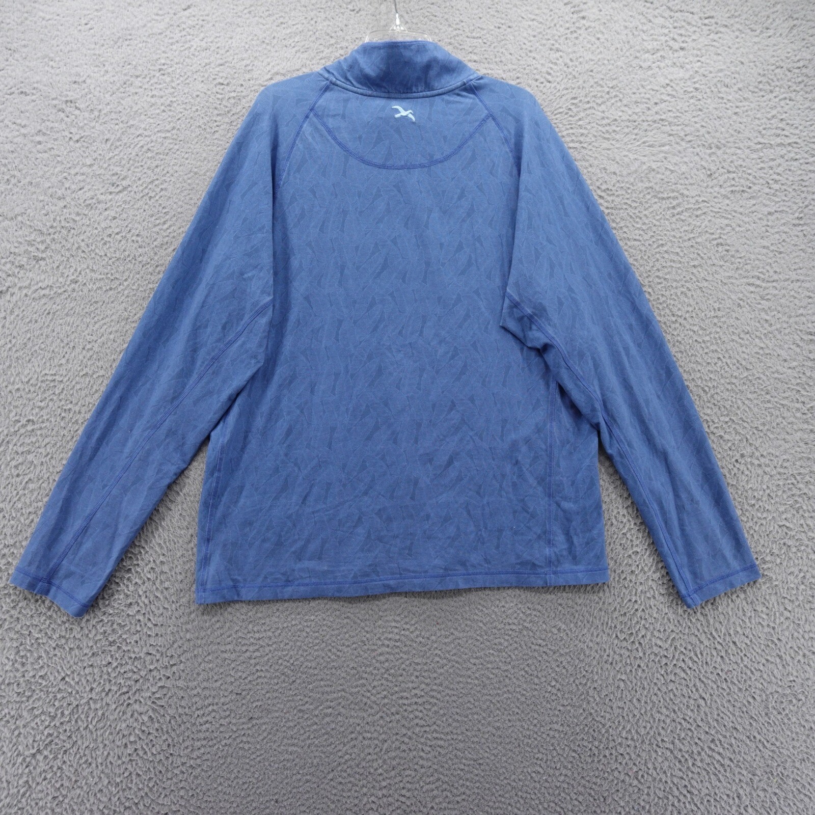 Henri Costa 1/4 Zip Pullover Shirt XL Blue Mens Coastal Lightweight Long Sleeve gallery