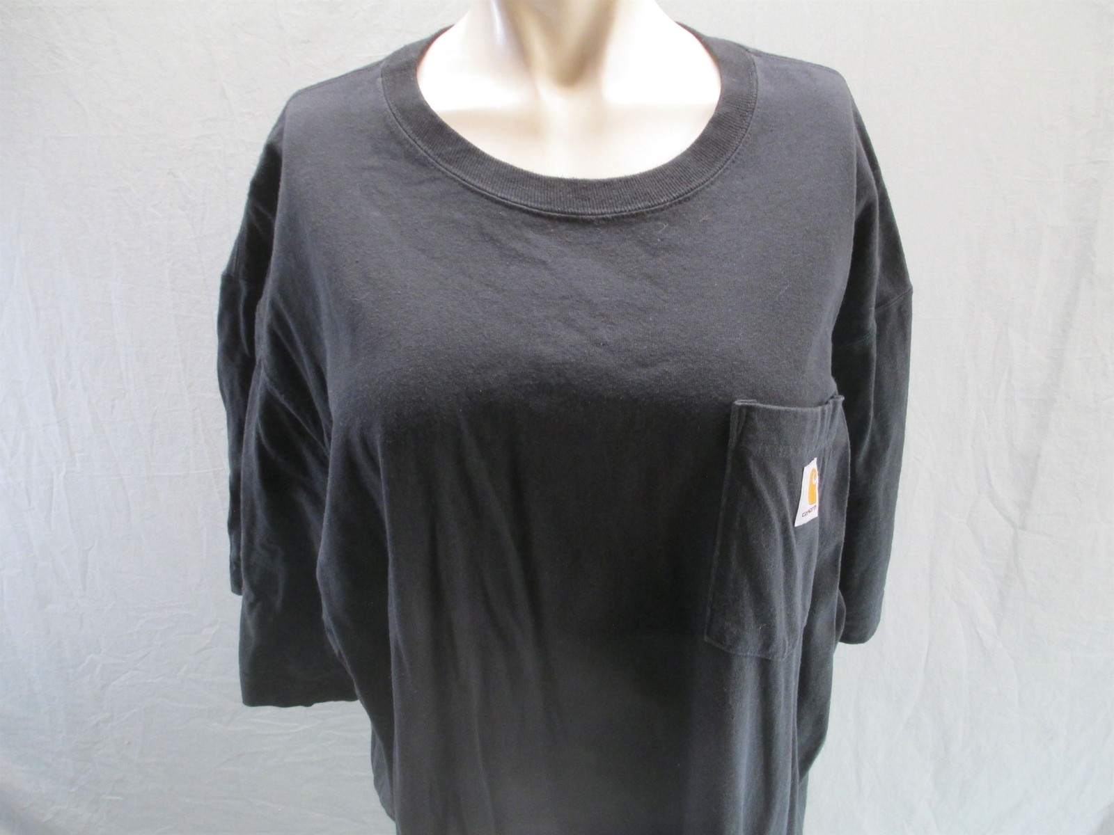 Carhartt Size XL Mens Black 100% Cotton Utility Work Casual Pocket TShirt 594 gallery