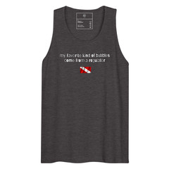 my favorite kind of bubbles tank, scuba diver tank top, diving tank top