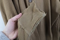 Vtg USGI Mens XL Thrashed Wool Blend Ribbed Knit Henley Undershirt T-Shirt USA