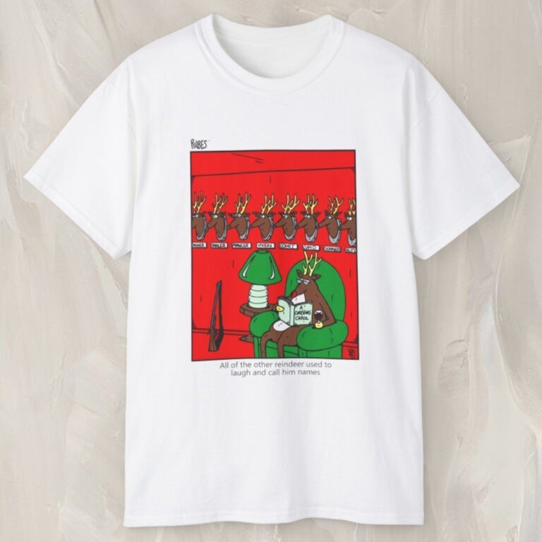 90s Vintage Rubin 1991 Rudolph Funny Carton Christmas Shirt Unisex Tee S-5XL gallery