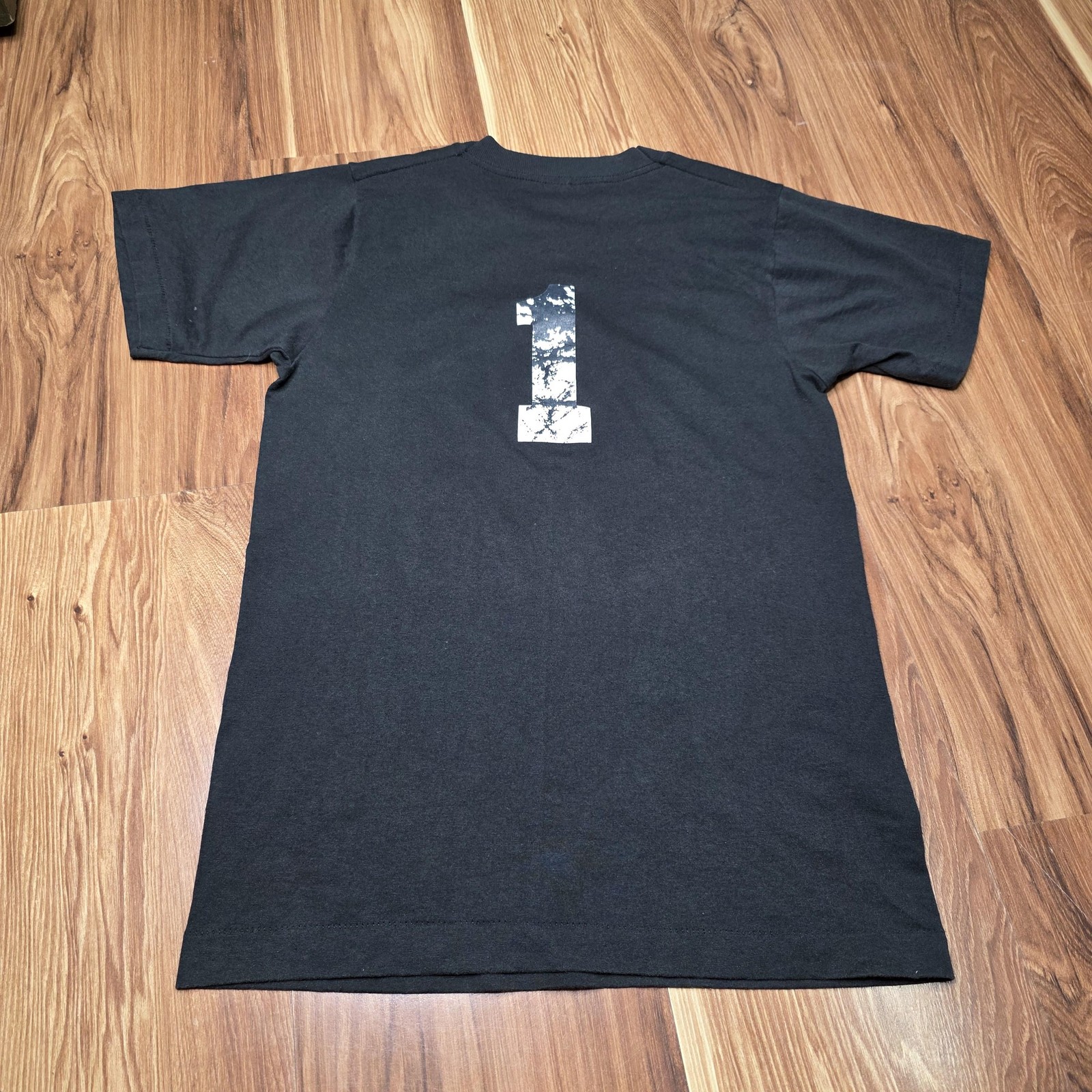 Vintage Sox Shirt Mens Small Black Fruit Of The Loom Number 1 Baseball 90s USA gallery
