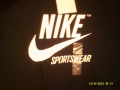 NEW NIKE SPORTSWEAR “NSW Script Tee” MEN’S BLACK WHITE T-SHIRT LARGE