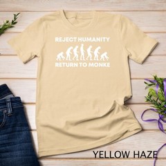Reject Humanity Return To Monke Funny Meme Monkey Evolution Unisex T-shirt