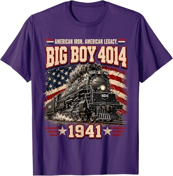 Big Boy 4014 Vintage Steam Locomotive Railroad Train Engine T-Shirt gallery