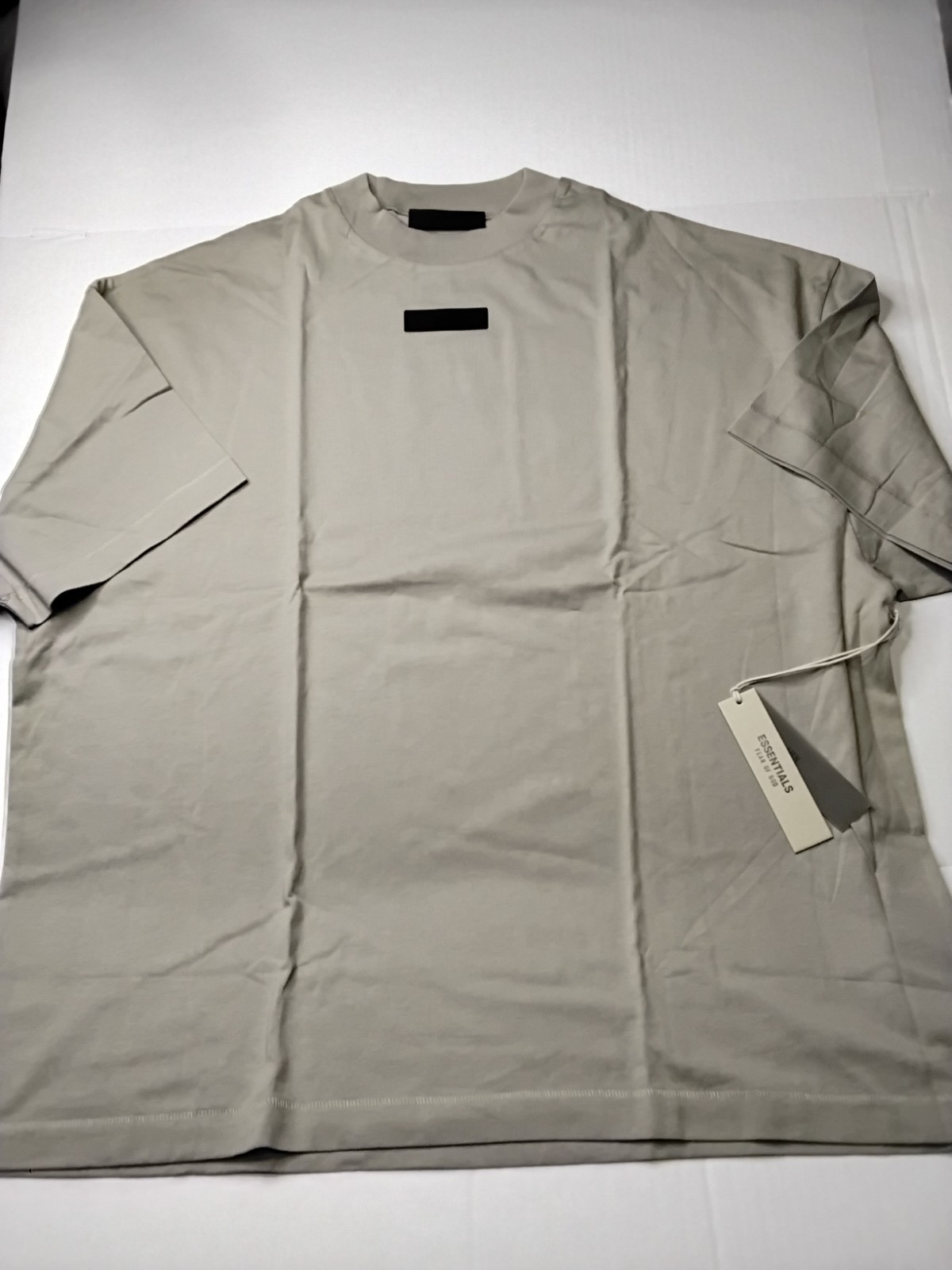 Essentials Fear of God ESSENTIALS Logo Gray Cotton Men's Crew Neck Tee L gallery