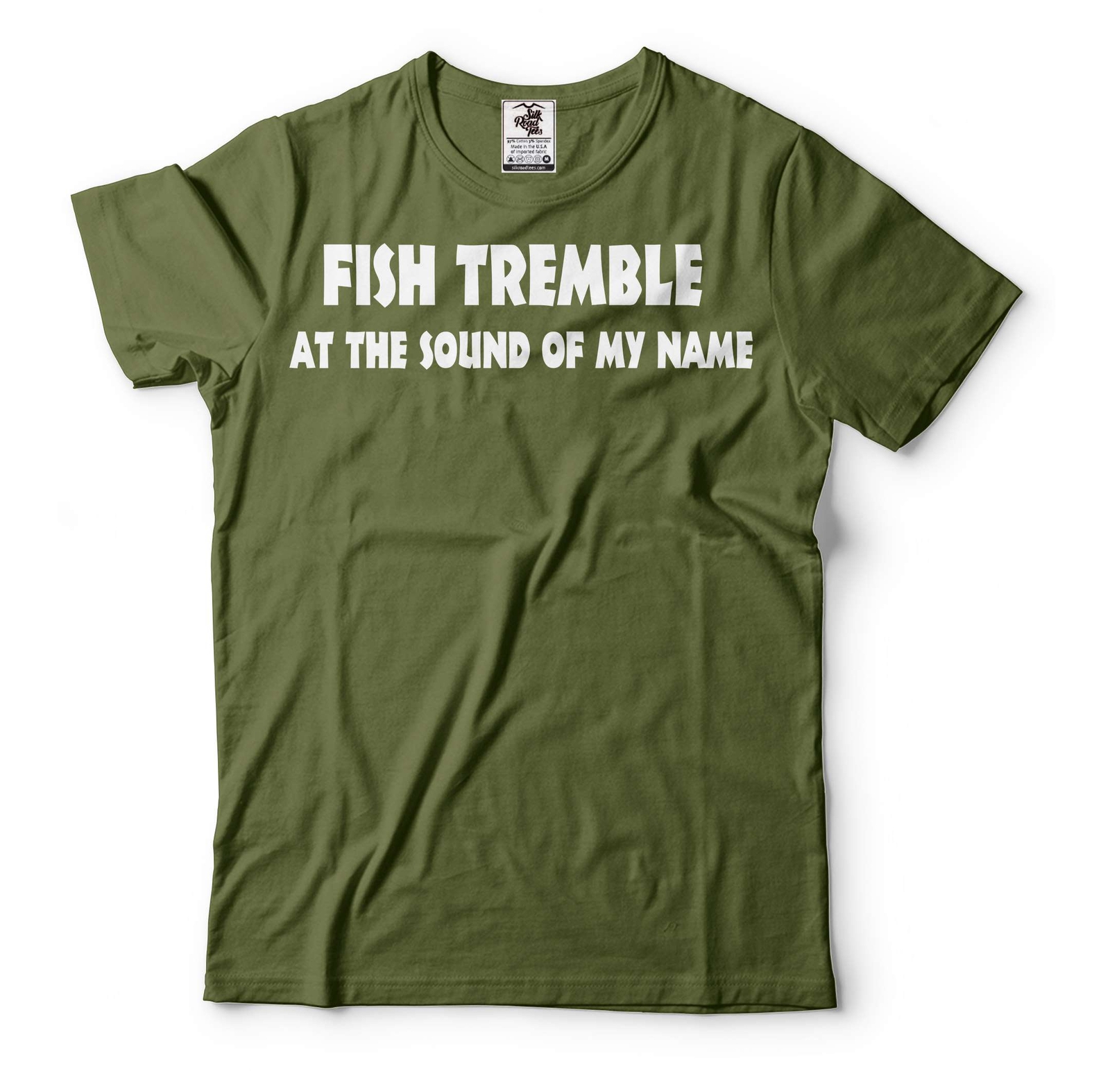 Funny Fishing Shirt Fish Tremble At The Sound Of My Name Shirt Fisherman Tee gallery