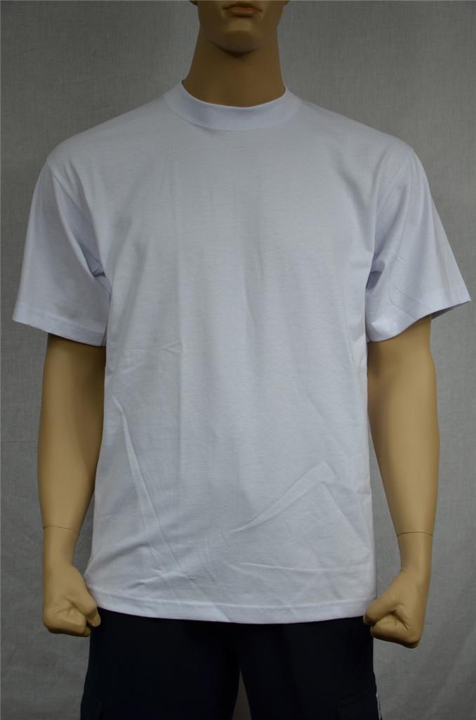 6 NEW SHAKA WEAR SUPER MAX HEAVY WEIGHT T-SHIRTS WARM WHITE TEE PLAIN S-7XL gallery