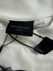AUTH NWT Balenciaga Mens Oversized Basketball T Shirt White