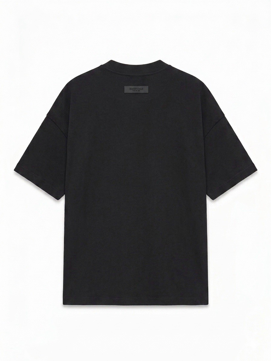 ESSENTIALS Fear of God Black Crew Neck Short Sleeve OVERSIZED T-Shirt Men M gallery