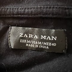 ZARA Man Black Beaded Sequin Snake Crown Embroidered T-Shirt Size M