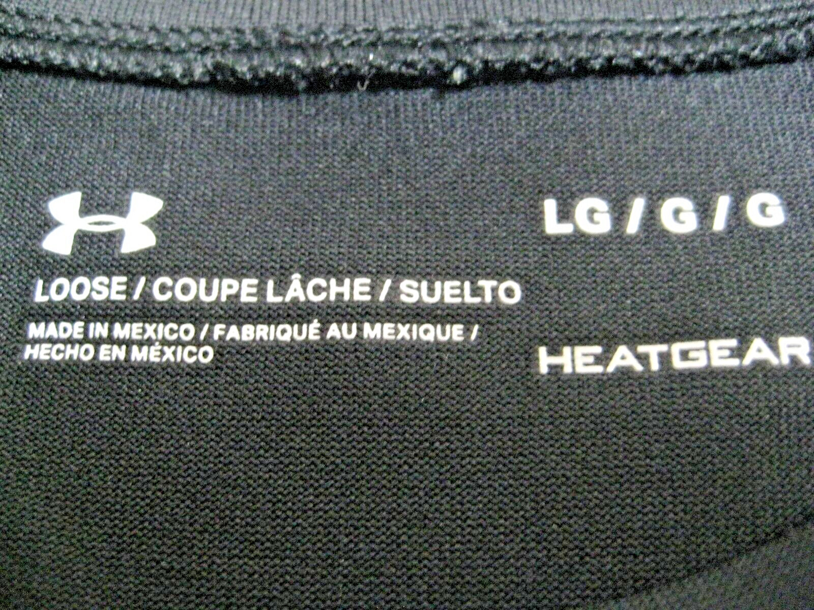 EUC- UNDER ARMOUR TACTICAL HEATGEAR Size Large Black Polyester Base Layer gallery