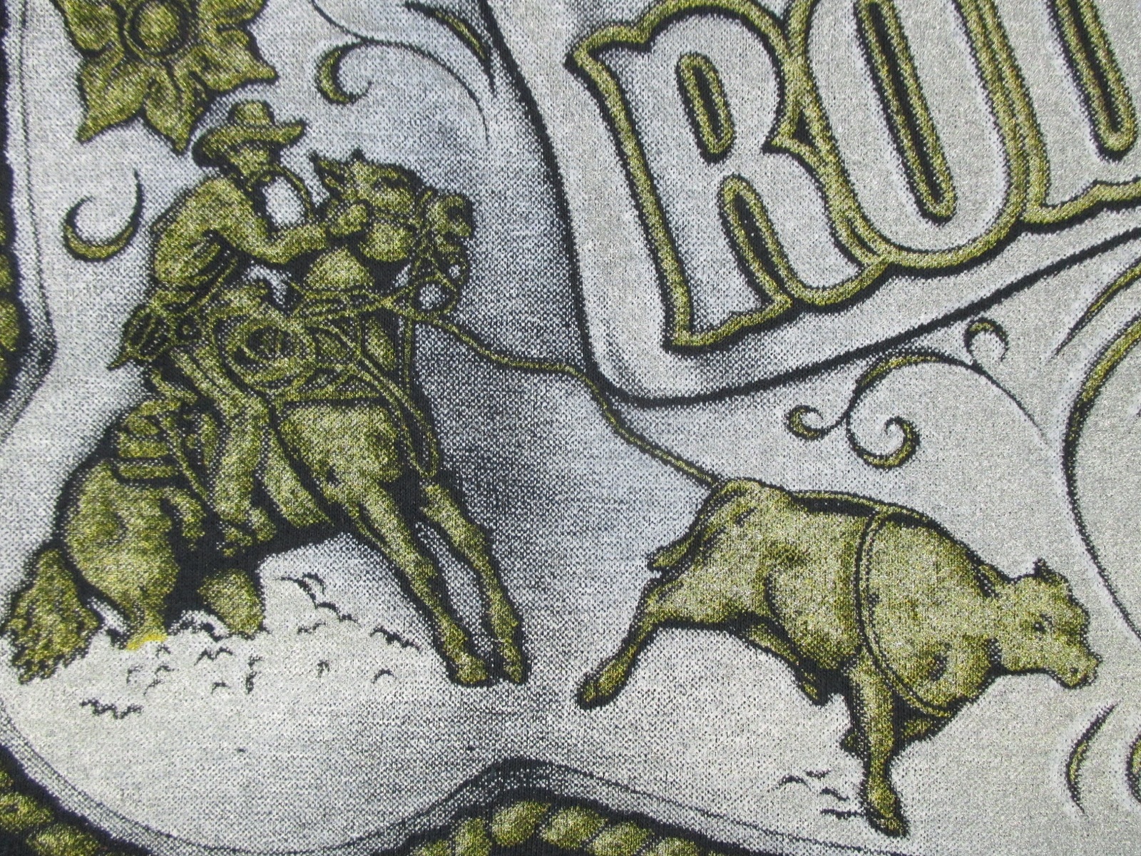 vtg 80s COWBOY LET’S RODEO T-Shirt M/L single stitch thin horse bull buckle gallery