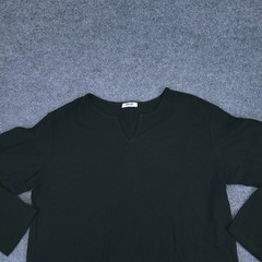 Coofandy Shirt Mens Medium Unique Designer Neckline Long Sleeve