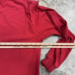 Starter Shirt Mens Medium Red Long Sleeve Athletic Graphic Logo Vintage Style