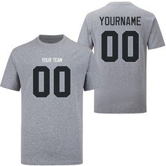 Personalized Team Name & Number T-Shirt – Custom Jersey Style Tee