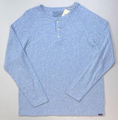 Men’s Faherty Cloud Cotton Long Sleeve Henley Shirt NEW