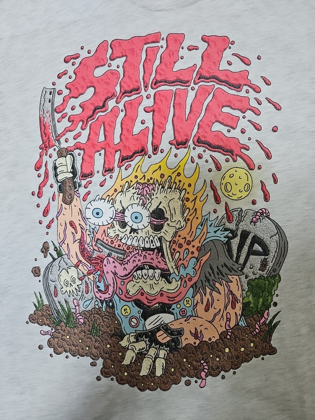 Size Large CHX Chicago heavy metal band artist Graphic T-Shirt Still Alive