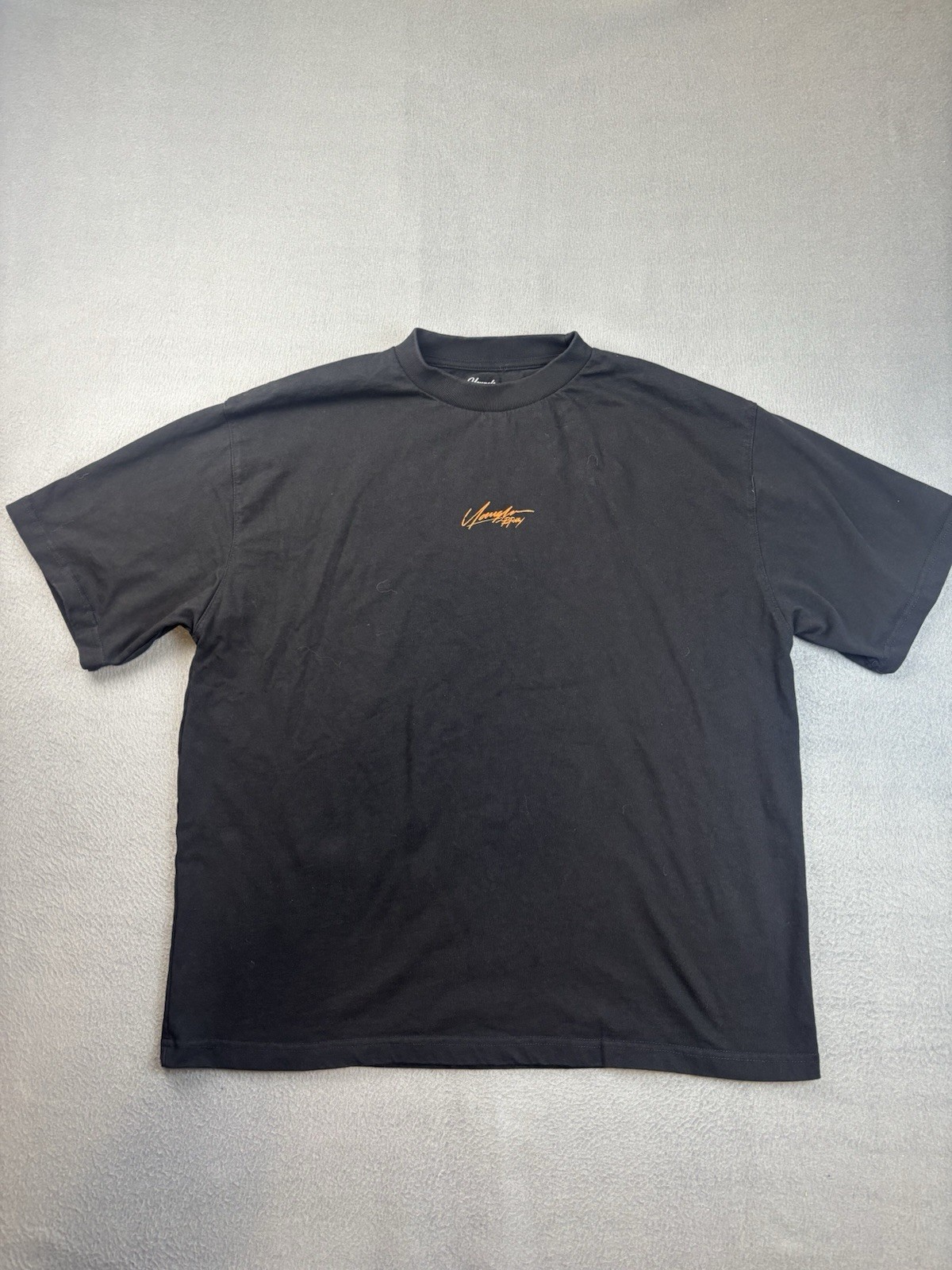 Youngla Graphic T-Shirt Black W464 Mens Medium Streetwear Pump Cover Crew Neck gallery