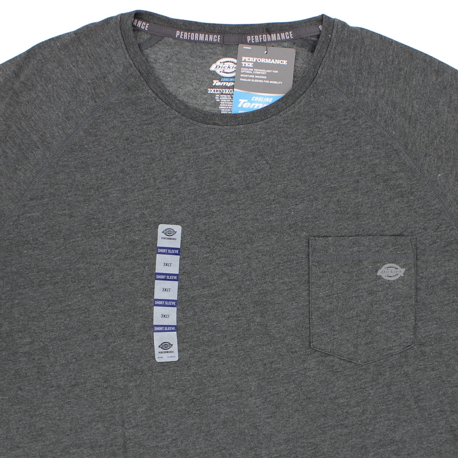 Dickies Cooling Temp IQ T-Shirt Men's Performance Big & Tall Raglan Short Sleeve gallery