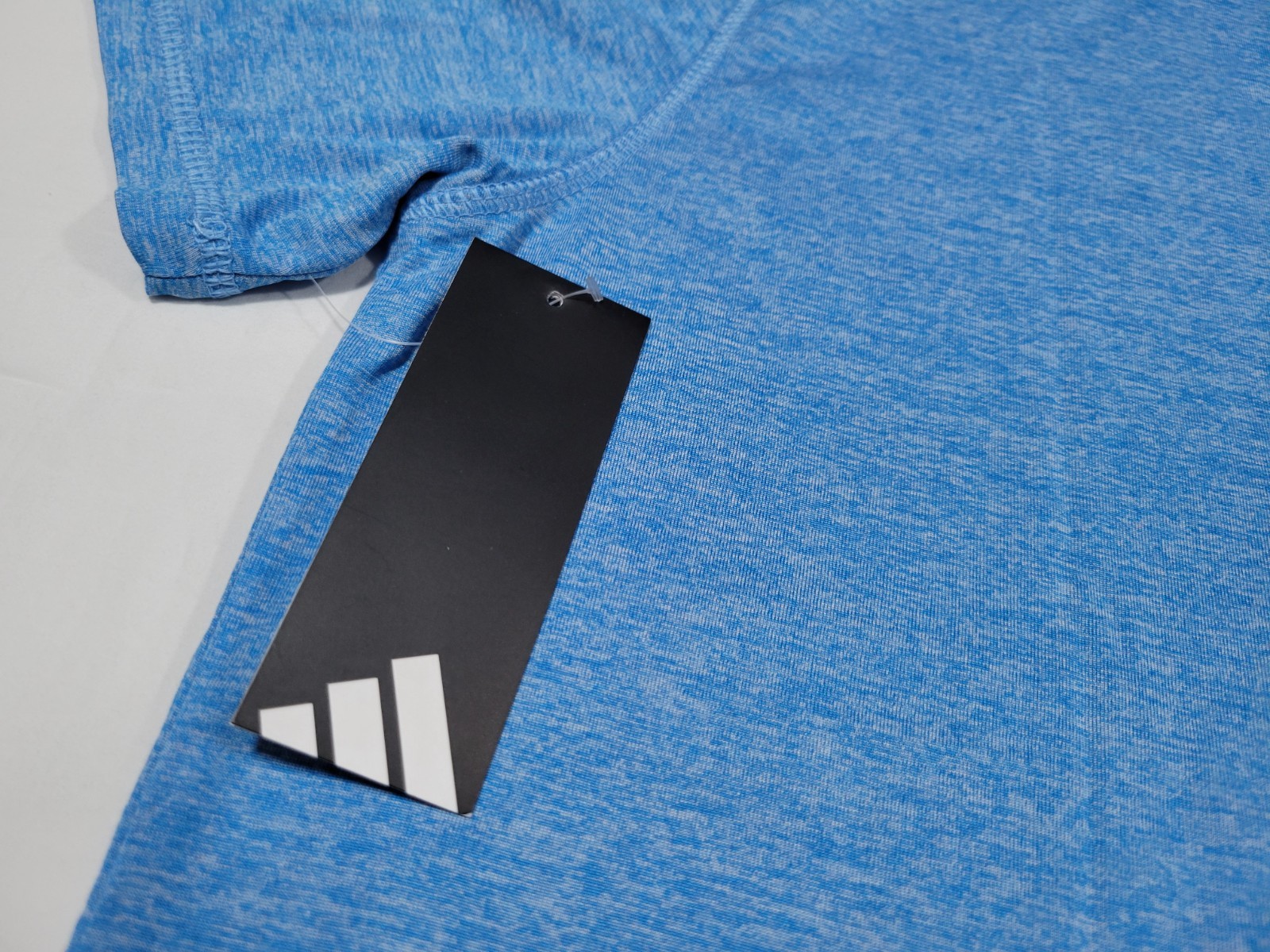 Adidas Men's Tech Tee Short Sleeve Sports -Running Training Shirt Blue Crew gallery